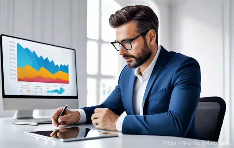 금융 독립을 위한 경제적 비전 수립하기 - **Financial Clarity and Goal Setting:** A young adult, male or female, dressed in comfortable yet sm...